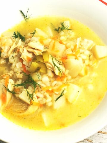 Hearty Pickle soup recipe featured image
