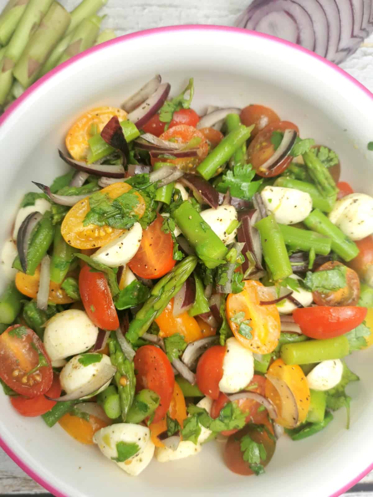 Image of Cherry Tomato and Asparagus Salad.