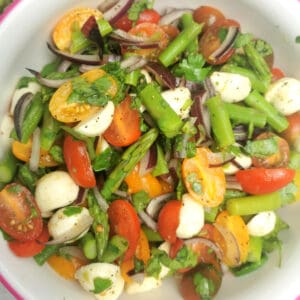 image of Cherry Tomato and Asparagus Salad.