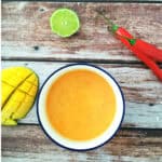 Mango Chili Sauce in a small bowl.
