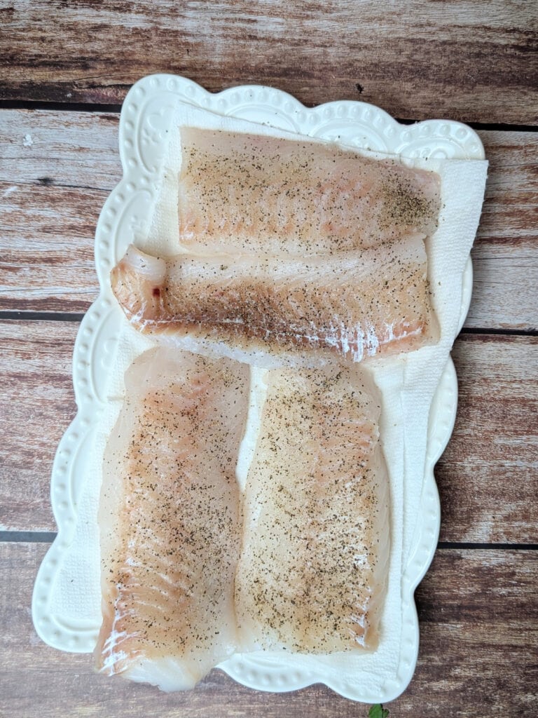 Baked Cod with Mushroom Sauce in Parchment Paper